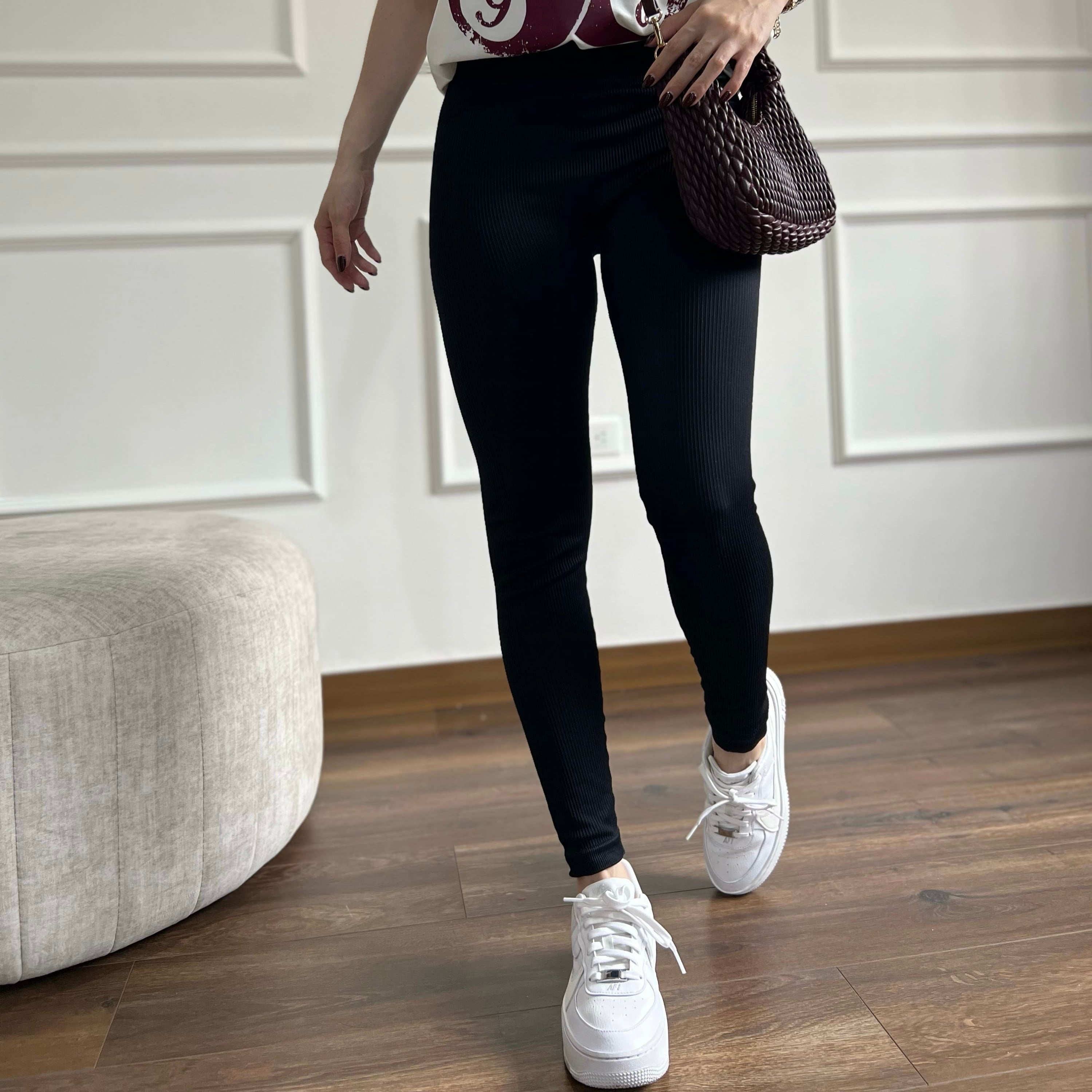 Legging rib licrado