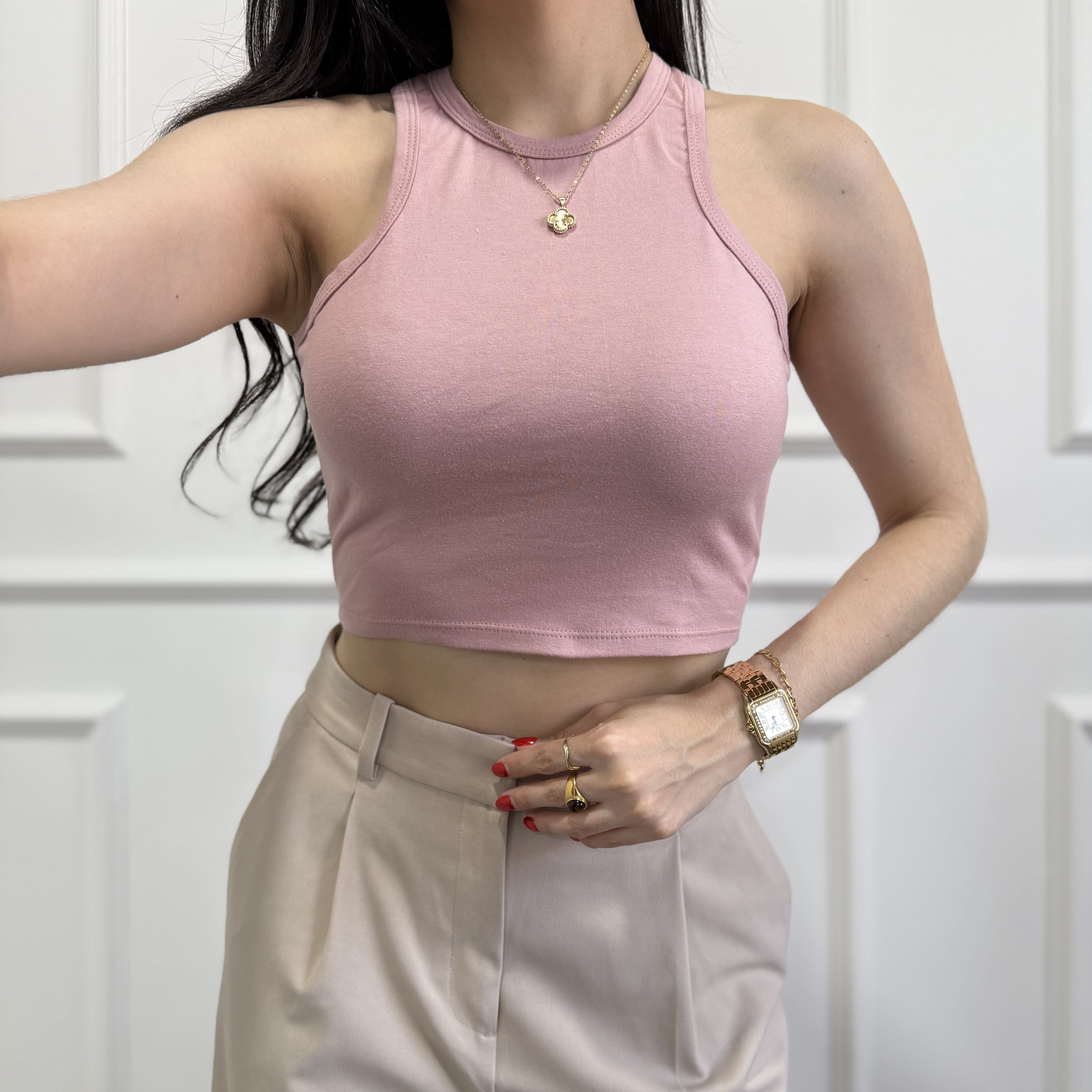 Crop top algodón